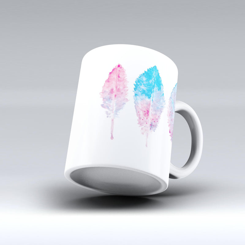 The-Blue-&-Pink-Watercolor-Feathers-ink-fuzed-Ceramic-Coffee-Mug
