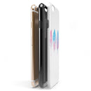 Blue & Pink Watercolor Feathers iPhone 6/6s or 6/6s Plus 2-Piece Hybrid INK-Fuzed Case