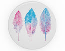 Blue & Pink Watercolor Feathers - Skin Kit for PopSockets and other Smartphone Extendable Grips & Stands