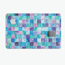 Blue Pink and Purple Watercolor Patchwork - Premium Protective Decal Skin-Kit for the Apple Credit Card