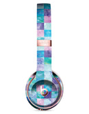 Blue Pink and Purple Watercolor Patchwork Full-Body Skin Kit for the Beats by Dre Solo 3 Wireless Headphones