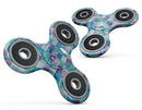Blue Pink and Purple Watercolor Patchwork Full-Body Fidget Spinner Skin-Kit
