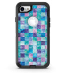 Blue Pink and Purple Watercolor Patchwork - iPhone 7 or 8 OtterBox Case & Skin Kits