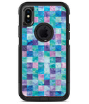 Blue Pink and Purple Watercolor Patchwork - iPhone X OtterBox Case & Skin Kits