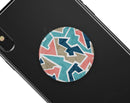 Blue, Pink, and Tan Sections - Skin Kit for PopSockets and other Smartphone Extendable Grips & Stands