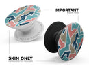 Blue, Pink, and Tan Sections - Skin Kit for PopSockets and other Smartphone Extendable Grips & Stands