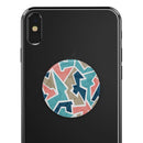 Blue, Pink, and Tan Sections - Skin Kit for PopSockets and other Smartphone Extendable Grips & Stands