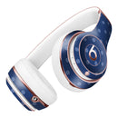 Blue Polka Dots Over Navy  2 Full-Body Skin Kit for the Beats by Dre Solo 3 Wireless Headphones