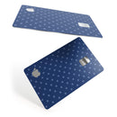 Blue Polka Dots Over Navy  - Premium Protective Decal Skin-Kit for the Apple Credit Card
