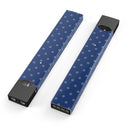 Blue Polka Dots Over Navy  - Premium Decal Protective Skin-Wrap Sticker compatible with the Juul Labs vaping device