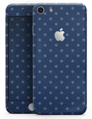Blue Polka Dots Over Navy  - Skin-kit for the iPhone 8 or 8 Plus