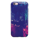 Blue & Purple Grunge iPhone 6/6s or 6/6s Plus 2-Piece Hybrid INK-Fuzed Case