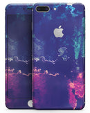 Blue & Purple Grunge - Skin-kit for the iPhone 8 or 8 Plus
