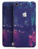 Blue & Purple Grunge - Skin-kit for the iPhone 8 or 8 Plus