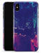 Blue & Purple Grunge - iPhone X Clipit Case