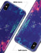 Blue & Purple Grunge - iPhone X Clipit Case
