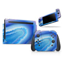 Blue & Purple Hue Agate // Skin Decal Wrap Kit for Nintendo Switch Console & Dock, Joy-Cons, Pro Controller, Lite, 3DS XL, 2DS XL, DSi, or Wii - Vinyl Skin Wrap for Nintendo Switch 2, OLED, Lite, Pro Controller, Wii & Classic Handhelds