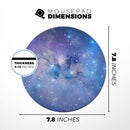 Blue & Purple Mixed Universe// WaterProof Rubber Foam Backed Anti-Slip Mouse Pad for Home Work Office or Gaming Computer Desk