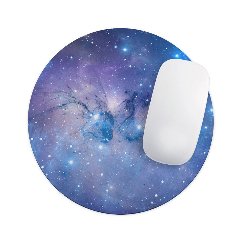 Blue & Purple Mixed Universe// WaterProof Rubber Foam Backed Anti-Slip Mouse Pad for Home Work Office or Gaming Computer Desk