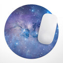 Blue & Purple Mixed Universe// WaterProof Rubber Foam Backed Anti-Slip Mouse Pad for Home Work Office or Gaming Computer Desk