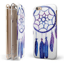 Blue & Purple Watercolor Dreamcatcher iPhone 6/6s or 6/6s Plus 2-Piece Hybrid INK-Fuzed Case