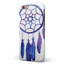 Blue & Purple Watercolor Dreamcatcher iPhone 6/6s or 6/6s Plus 2-Piece Hybrid INK-Fuzed Case