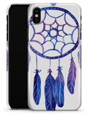 Blue & Purple Watercolor Dreamcatcher - iPhone X Clipit Case
