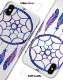 Blue & Purple Watercolor Dreamcatcher - iPhone X Clipit Case