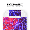 Blue Red Dragon Vein Agate - Full Body Skin Decal Wrap Kit for the Wireless Bluetooth Apple Airpods Pro, AirPods Gen 1 or Gen 2 with Wireless Charging