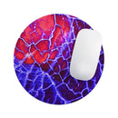 Blue Red Dragon Vein Agate// WaterProof Rubber Foam Backed Anti-Slip Mouse Pad for Home Work Office or Gaming Computer Desk
