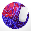 Blue Red Dragon Vein Agate// WaterProof Rubber Foam Backed Anti-Slip Mouse Pad for Home Work Office or Gaming Computer Desk