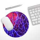 Blue Red Dragon Vein Agate// WaterProof Rubber Foam Backed Anti-Slip Mouse Pad for Home Work Office or Gaming Computer Desk