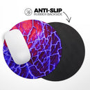 Blue Red Dragon Vein Agate// WaterProof Rubber Foam Backed Anti-Slip Mouse Pad for Home Work Office or Gaming Computer Desk
