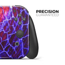 Blue Red Dragon Vein Agate // Skin Decal Wrap Kit for Nintendo Switch Console & Dock, Joy-Cons, Pro Controller, Lite, 3DS XL, 2DS XL, DSi, or Wii - Vinyl Skin Wrap for Nintendo Switch 2, OLED, Lite, Pro Controller, Wii & Classic Handhelds