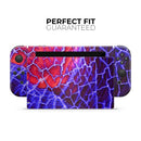 Blue Red Dragon Vein Agate // Skin Decal Wrap Kit for Nintendo Switch Console & Dock, Joy-Cons, Pro Controller, Lite, 3DS XL, 2DS XL, DSi, or Wii - Vinyl Skin Wrap for Nintendo Switch 2, OLED, Lite, Pro Controller, Wii & Classic Handhelds