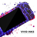 Blue Red Dragon Vein Agate // Skin Decal Wrap Kit for Nintendo Switch Console & Dock, Joy-Cons, Pro Controller, Lite, 3DS XL, 2DS XL, DSi, or Wii - Vinyl Skin Wrap for Nintendo Switch 2, OLED, Lite, Pro Controller, Wii & Classic Handhelds