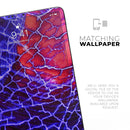 Blue Red Dragon Vein Agate - Full Body Skin Decal for the Apple iPad Pro 12.9", 11", 10.5", 9.7", Air or Mini (All Models Available)
