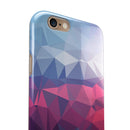 Blue Red Purple Geometric iPhone 6/6s or 6/6s Plus 2-Piece Hybrid INK-Fuzed Case