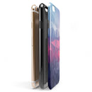 Blue Red Purple Geometric iPhone 6/6s or 6/6s Plus 2-Piece Hybrid INK-Fuzed Case