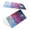 Blue Red Purple Geometric - Premium Protective Decal Skin-Kit for the Apple Credit Card