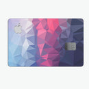 Blue Red Purple Geometric - Premium Protective Decal Skin-Kit for the Apple Credit Card