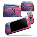 Blue Red Purple Geometric - Skin Wrap Decal for Nintendo Switch Lite Console & Dock - 3DS XL - 2DS - Pro - DSi - Wii - Joy-Con Gaming Controller