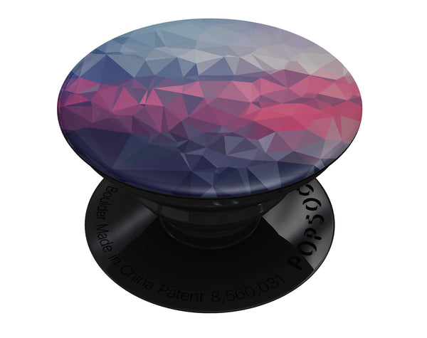 Blue Red Purple Geometric - Skin Kit for PopSockets and other Smartphone Extendable Grips & Stands