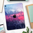 Blue Red Purple Geometric - Full Body Skin Decal for the Apple iPad Pro 12.9", 11", 10.5", 9.7", Air or Mini (All Models Available)