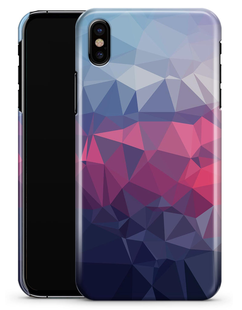 Blue Red Purple Geometric - iPhone X Clipit Case
