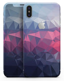 Blue Red Purple Geometric - iPhone X Skin-Kit