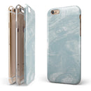 Blue Slate Marble Surface V1 iPhone 6/6s or 6/6s Plus 2-Piece Hybrid INK-Fuzed Case