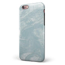 Blue Slate Marble Surface V1 iPhone 6/6s or 6/6s Plus 2-Piece Hybrid INK-Fuzed Case