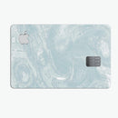 Blue Slate Marble Surface V1 - Premium Protective Decal Skin-Kit for the Apple Credit Card