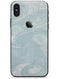 Blue Slate Marble Surface V1 - iPhone X Skin-Kit